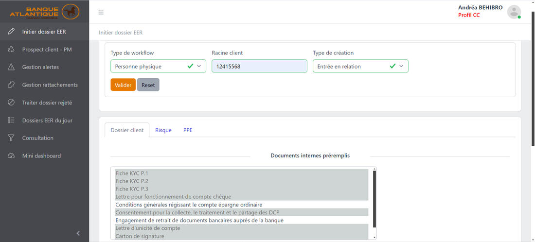 Create particular customer